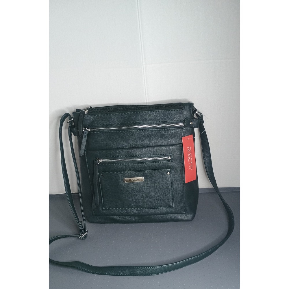 Rosetti Crossbody Bag Womens Large Hunter Green NWT Zuma Pebbled Faux Leather